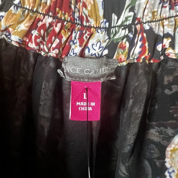 Vince Camuto Skirt Women Size Large Tapestry Paisley Pattern Pull On Midi Lined - Picture 7 of 9